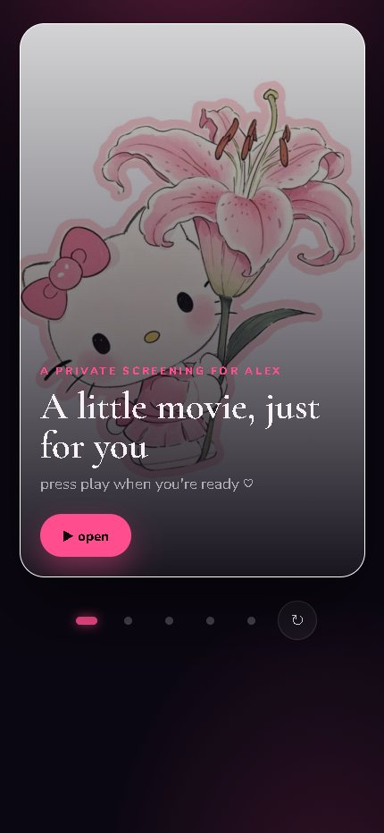 Video Wish 001 interactive gift preview