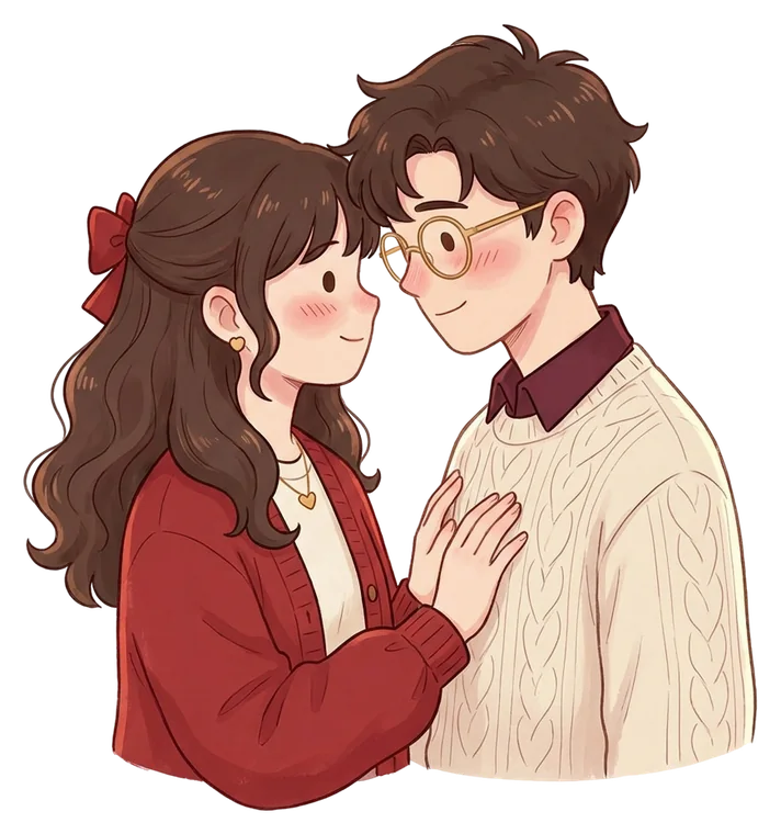 the two of us, close